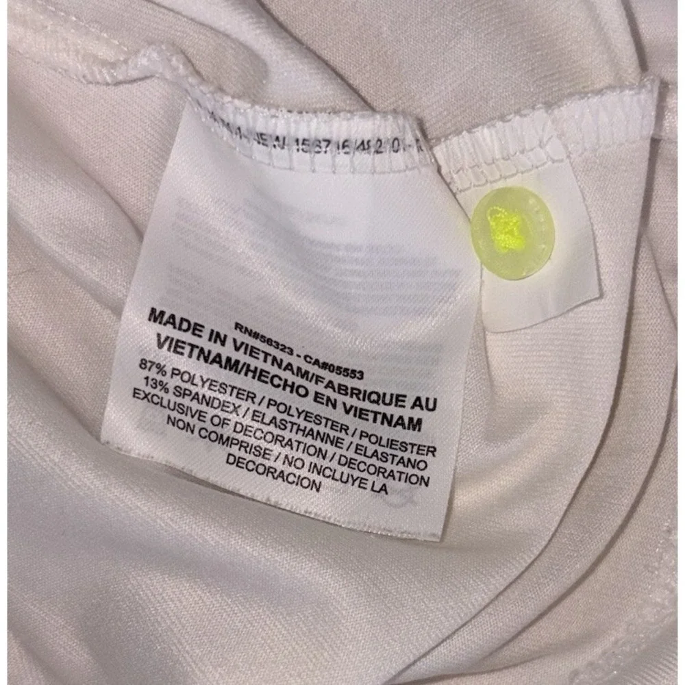 Nike Golf Tour Performance Women's Polo XL Dri Fit Ombré Neon Yellow White